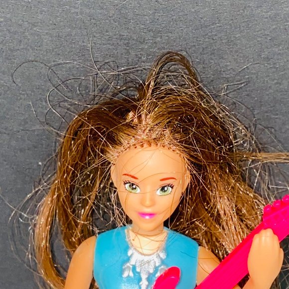 Barbie McDonalds Brown Hair Green Eyed Musician Girl With Guitar Doll Kids Toy - Picture 3 of 5